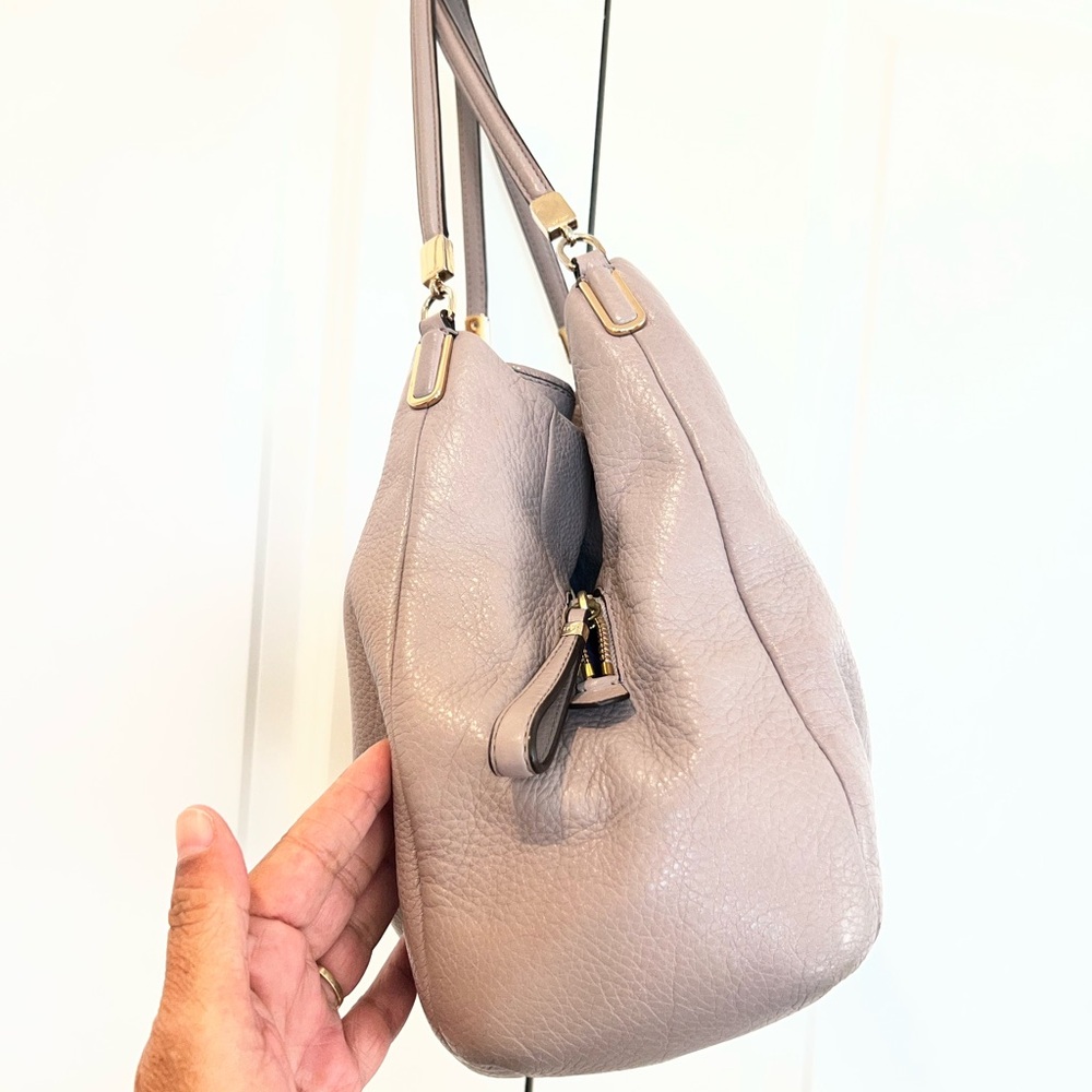 Coach Madison Phoebe leather shoulder bag in lavender color - Picture 4 of 12